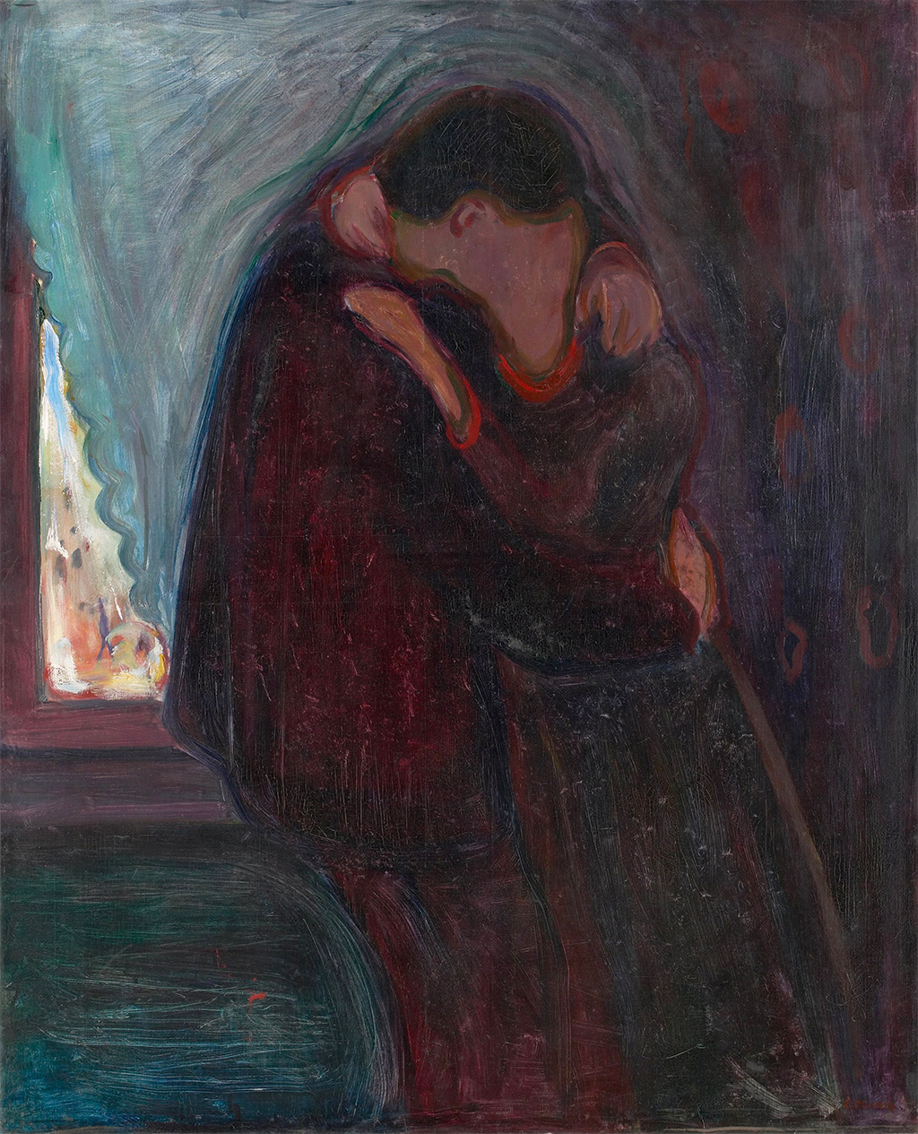 The Kiss in Detail Edvard Munch